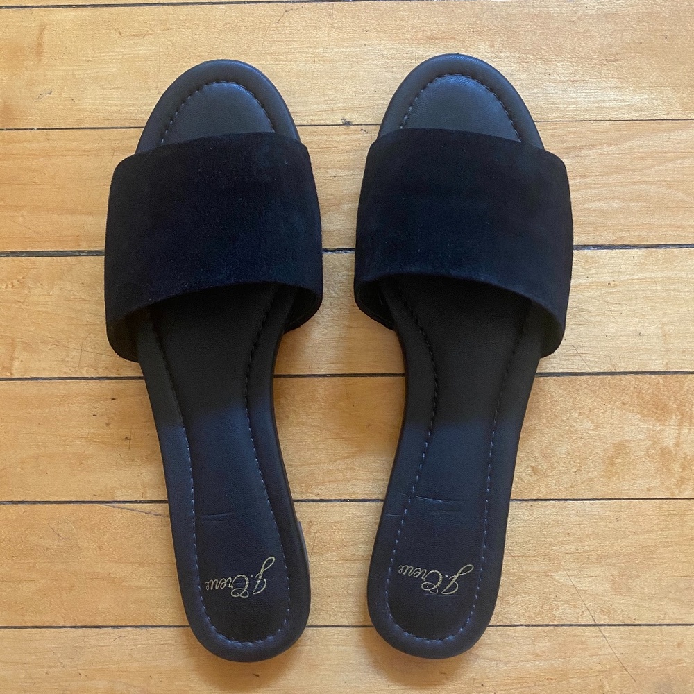 J.Crew Cora Suede Slide Sandals